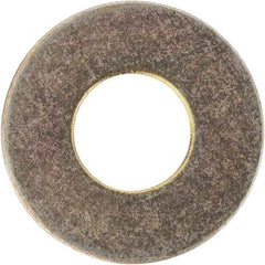 Made in USA - #10 Screw, Grade 1008/1010 Steel Standard Flat Washer - 1/4" ID x 0.562" OD, 0.03" Thick, Cadmium-Plated Finish, Meets Military Specifications - Caliber Tooling