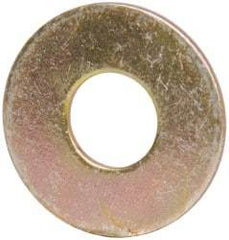 Made in USA - #10 Screw, Grade 1008/1010 Steel Standard Flat Washer - 1/4" ID x 5/8" OD, 0.03" Thick, Cadmium-Plated Finish, Meets Military Specifications - Caliber Tooling