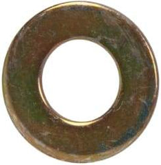 Made in USA - 5/16" Screw, Grade 1008/1010 Steel Standard Flat Washer - 0.344" ID x 0.688" OD, 0.06" Thick, Cadmium-Plated Finish, Meets Military Specifications - Caliber Tooling