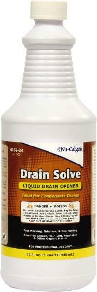 Nu-Calgon - 1 Qt Liquid Drain Cleaner - Unscented, Bottle - Caliber Tooling