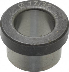 Value Collection - Type H, 17/32" Inside Diam, Head, Press Fit Drill Bushing - 3/4" Body Outside Diam, 3/8" Length Under Head, Steel - Caliber Tooling