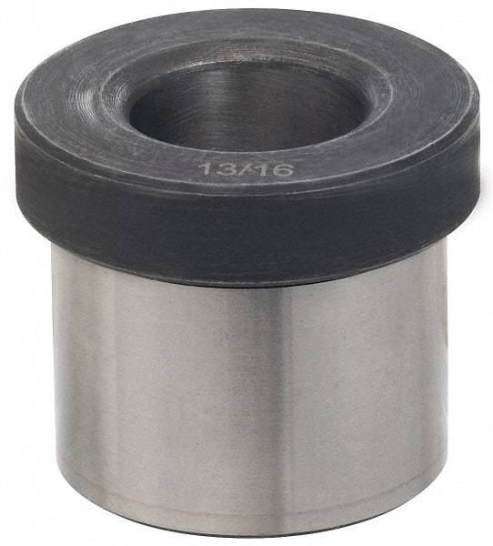 Value Collection - Type H, 27/64" Inside Diam, Head, Press Fit Drill Bushing - 5/8" Body Outside Diam, 1/4" Length Under Head, Steel - Caliber Tooling