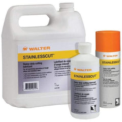 WALTER Surface Technologies - StainlessCut, 350 mL Bottle Cutting Fluid - Liquid, For Broaching, Drilling, Milling, Reaming, Sawing, Turning - Caliber Tooling