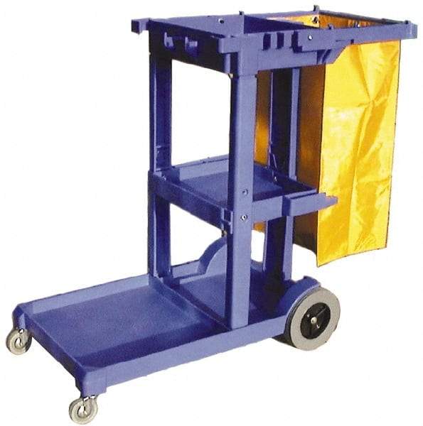 PRO-SOURCE - Polyethylene Janitor Cart - 20" Width - Caliber Tooling