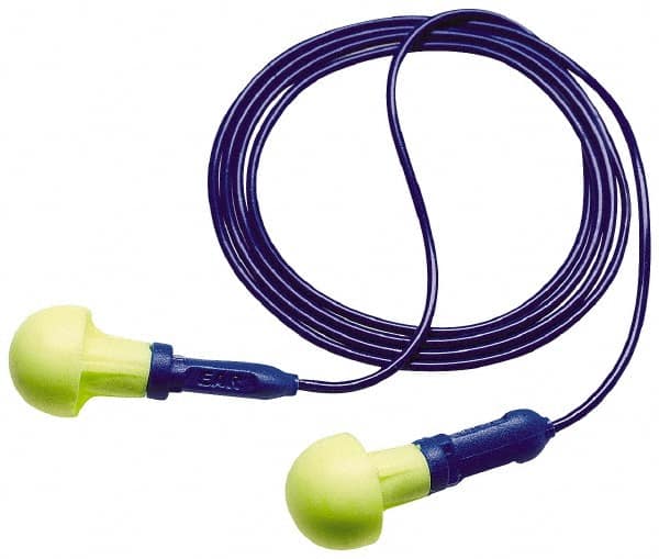 3M - Reusable, Corded, 28 dB Earplugs - Yellow, 200 Pairs - Caliber Tooling