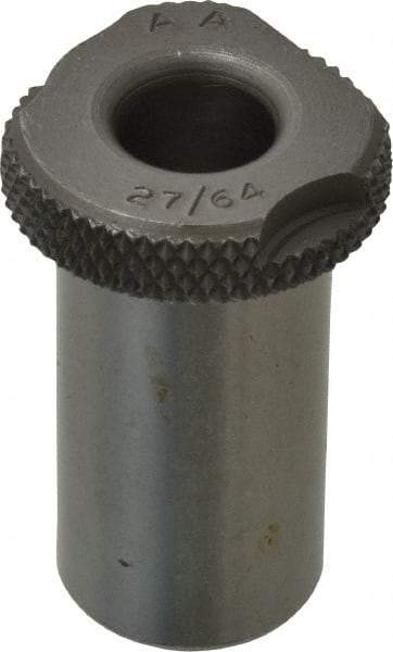 Value Collection - Type SF, 27/64" Inside Diam, Head, Slip Fixed Drill Bushing - 3/4" Body Outside Diam, 1-3/8" Length Under Head, Steel, LS-1 Compatible - Caliber Tooling