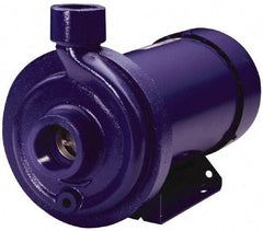 Goulds Pumps - ODP Motor, 208-230/460 Volt, 4.0/2.0 Amp, 3 Phase, 1 HP, 3500 RPM, Cast Iron Straight Pump - 1-1/4 Inch Inlet, 1 Inch Outlet, 44 Max Head psi, 316L Stainless Steel Impeller, Carbon Ceramic Buna Seal, 102 Ft. Shut Off - Caliber Tooling