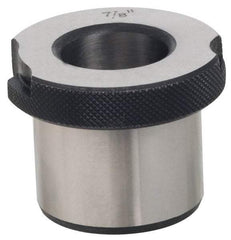 Value Collection - Type SF, Letter V Inside Diam, Head, Slip Fixed Drill Bushing - 3/4" Body Outside Diam, 1-3/4" Length Under Head, Steel, LS-1 Compatible - Caliber Tooling