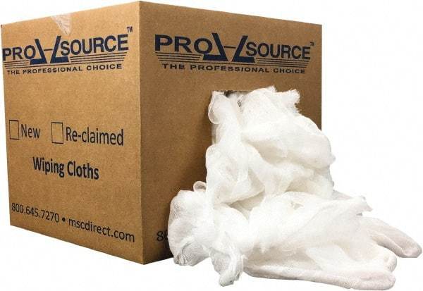 PRO-SOURCE - 110 Piece, Lint Free White Cheesecloth - 36 Inch Long x 30 Inch Wide Sheet, Washed, Box - Caliber Tooling