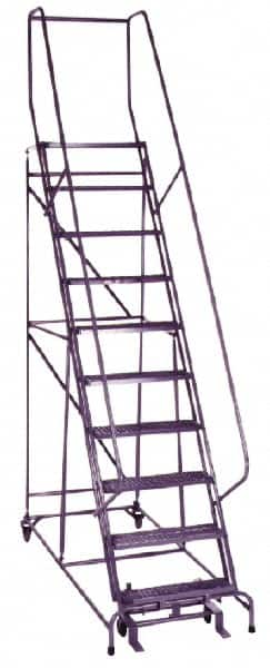 Cotterman - 172" 13 Step Ladder - 350 Lb Capacity, 130" Platform Height, 42" Base Width x 95" Depth, Grip Strut - Caliber Tooling