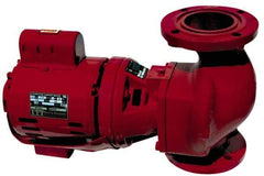 Bell & Gossett - 1/6 hp, 16-5/8" Long, 1 Phase, Cast Iron Housing, Brass Impeller, Inline Circulator Pump - 115 Volt, 60 Hz, 8-1/2" Flange Width, Bell & Gossett Part No. 102214, 125 Max psi, ODP Motor - Caliber Tooling