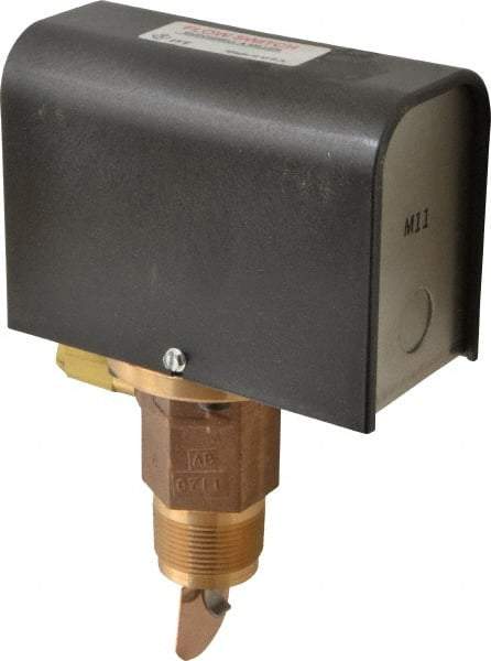 McDonnell & Miller - 300 psi, Brass Housing, General Purpose Flow Switch - 7.7 Flow Set Point, 4.8 to 998 GPM - Caliber Tooling