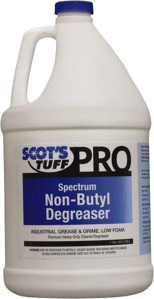 Scot's Tuff - 1 Gal Bottle Cleaner/Degreaser - Liquid, Concentrated, Low Sudsing, Pleasant - Caliber Tooling