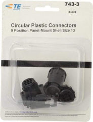 Tyco/Amp - Panel Mount Plug and Receptacle Kit - 13 to 9 AWG Compatible Wire Size - Caliber Tooling