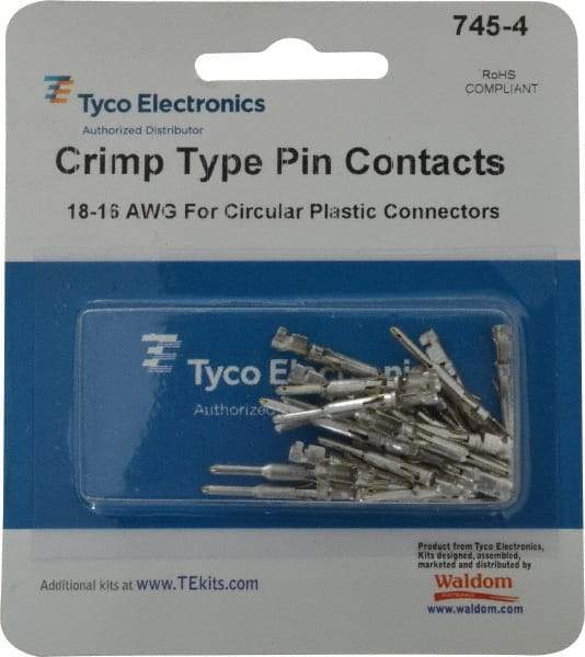 Tyco/Amp - 18 to 16 AWG Wire Modular Receptacle Plug Connector Pin Contact - Caliber Tooling