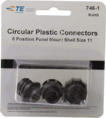 Tyco/Amp - Panel Mount Plug and Receptacle Kit - 11 to 8 AWG Compatible Wire Size - Caliber Tooling