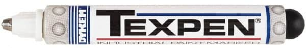 Dykem - White Paint Marker - Medium Tip, Oil Based - Caliber Tooling