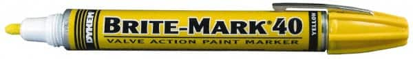 Dykem - Yellow Oil-Based Paint Marker - Broad Tip, Oil Based - Caliber Tooling