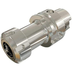 Iscar - 10mm to 34mm Capacity, 100mm Projection, HSK100A Hollow Taper, ER50 Collet Chuck - Through-Spindle - Exact Industrial Supply