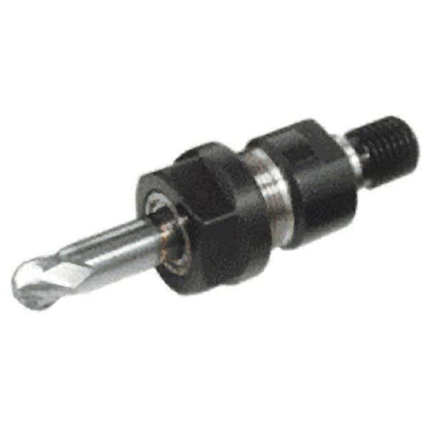 Iscar - 0.5mm to 10mm Capacity, 1.4409" Projection, Threaded Shank, ER16 Collet Chuck - 61.6mm OAL - Exact Industrial Supply