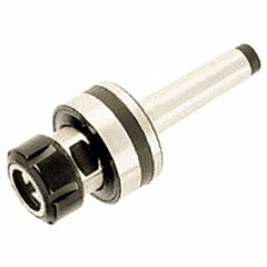 Iscar - MT2 Taper, Series ER20, Single Angle Reamer Collet Chuck - 2.3819 Inch Projection, 0.0394 to 0.5118 Inch Collet Capacity, 2.5197 Inch Shank Length, Through Coolant - Exact Industrial Supply