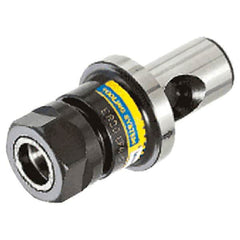 Iscar - 2mm to 20mm Capacity, 100mm Projection, Modular Connection, ER32 Collet Chuck - Through-Spindle - Exact Industrial Supply