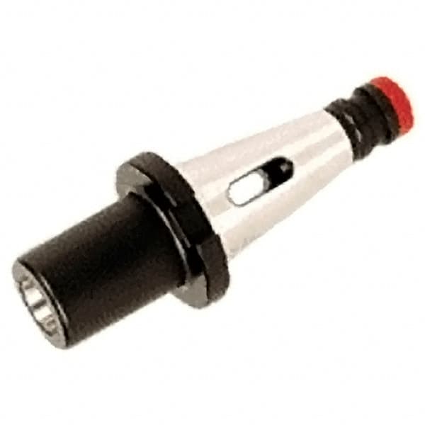 Iscar - DIN2080-50 Outside Taper, MT3 Inside Taper, DIN2080 to Morse Taper Adapter - 65mm Projection, 40mm Nose Diam - Exact Industrial Supply