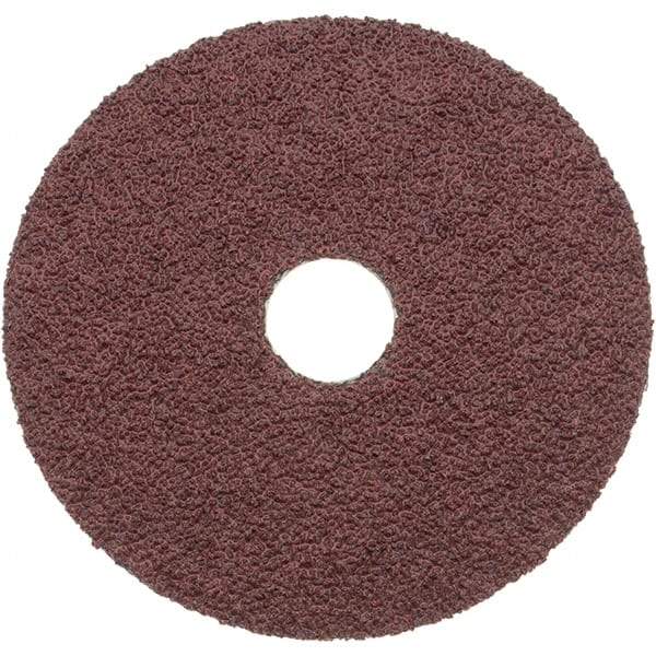 Norton - 4-1/2" Diam 7/8" Hole 24 Grit Fiber Disc - Aluminum Oxide, 11,000 Max RPM - Caliber Tooling