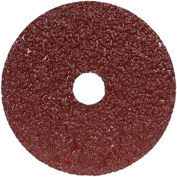 Norton - 7" Diam 7/8" Hole 80 Grit Fiber Disc - Aluminum Oxide, 8,600 Max RPM - Caliber Tooling