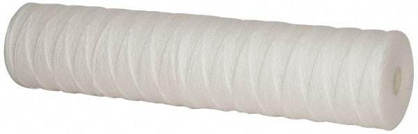 Pentair - 4-1/2" OD, 25µ, Polypropylene String-Wound Cartridge Filter - 20" Long, Reduces Sediments - Caliber Tooling