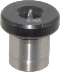 Value Collection - Type H, No. 36 Inside Diam, Head, Press Fit Drill Bushing - 1/4" Body Outside Diam, 1/4" Length Under Head, Steel - Caliber Tooling