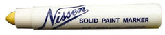 Markal - Yellow Solid Paint Marker - Soft Crayon Tip, Alcohol Base Ink - Caliber Tooling