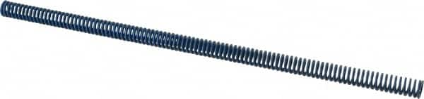 Associated Spring Raymond - 1/2" Hole Diam, 9/32" Rod Diam, 12" Free Length, Blue Die Spring - 42 Lb Max Deflection, 6" Max Deflection, Medium Duty, Chromium Alloy Steel - Caliber Tooling