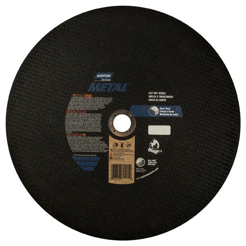 14″ × 7/64″ × 1″ Metal Chopsaw Cut-Off Wheel Type 01 Straight 36 Grit Aluminum Oxide - Caliber Tooling