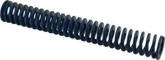 Associated Spring Raymond - 1" Hole Diam, 1/2" Rod Diam, 7" Free Length, Blue Die Spring - 252 Lb Max Deflection, 3.5" Max Deflection, Medium Duty, Chromium Alloy Steel - Caliber Tooling