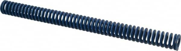 Associated Spring Raymond - 1" Hole Diam, 1/2" Rod Diam, 12" Free Length, Blue Die Spring - 240 Lb Max Deflection, 6" Max Deflection, Medium Duty, Chromium Alloy Steel - Caliber Tooling