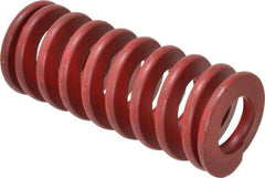 Associated Spring Raymond - 1-1/4" Hole Diam, 5/8" Rod Diam, 3" Free Length, Red Die Spring - 568.3 Lb Max Deflection, 1.11" Max Deflection, Medium Heavy Duty, Chromium Alloy Steel - Caliber Tooling