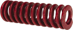 Associated Spring Raymond - 1-1/2" Hole Diam, 3/4" Rod Diam, 4-1/2" Free Length, Red Die Spring - 719.3 Lb Max Deflection, 1.67" Max Deflection, Medium Heavy Duty, Chromium Alloy Steel - Caliber Tooling