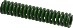 Associated Spring Raymond - 3/8" Hole Diam, 3/16" Rod Diam, 1-3/4" Free Length, Green Die Spring - 50.3 Lb Max Deflection, 0.44" Max Deflection, Extra Heavy Duty, Chromium Alloy Steel - Caliber Tooling