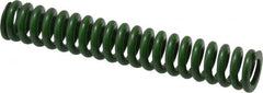 Associated Spring Raymond - 1/2" Hole Diam, 9/32" Rod Diam, 3" Free Length, Green Die Spring - 67.5 Lb Max Deflection, 0.75" Max Deflection, Extra Heavy Duty, Chromium Alloy Steel - Caliber Tooling