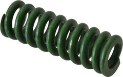 Associated Spring Raymond - 5/8" Hole Diam, 11/32" Rod Diam, 1-3/4" Free Length, Green Die Spring - 140 Lb Max Deflection, 0.44" Max Deflection, Extra Heavy Duty, Chromium Alloy Steel - Caliber Tooling