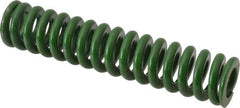 Associated Spring Raymond - 5/8" Hole Diam, 11/32" Rod Diam, 3" Free Length, Green Die Spring - 142.5 Lb Max Deflection, 0.75" Max Deflection, Extra Heavy Duty, Chromium Alloy Steel - Caliber Tooling