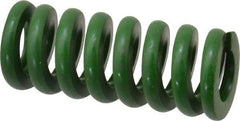 Associated Spring Raymond - 3/4" Hole Diam, 3/8" Rod Diam, 1-3/4" Free Length, Green Die Spring - 328.1 Lb Max Deflection, 0.44" Max Deflection, Extra Heavy Duty, Chromium Alloy Steel - Caliber Tooling