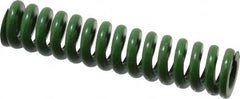 Associated Spring Raymond - 3/4" Hole Diam, 3/8" Rod Diam, 3-1/2" Free Length, Green Die Spring - 301.9 Lb Max Deflection, 0.88" Max Deflection, Extra Heavy Duty, Chromium Alloy Steel - Caliber Tooling