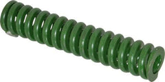 Associated Spring Raymond - 1-1/4" Hole Diam, 5/8" Rod Diam, 6" Free Length, Green Die Spring - 840 Lb Max Deflection, 1.5" Max Deflection, Extra Heavy Duty, Chromium Alloy Steel - Caliber Tooling