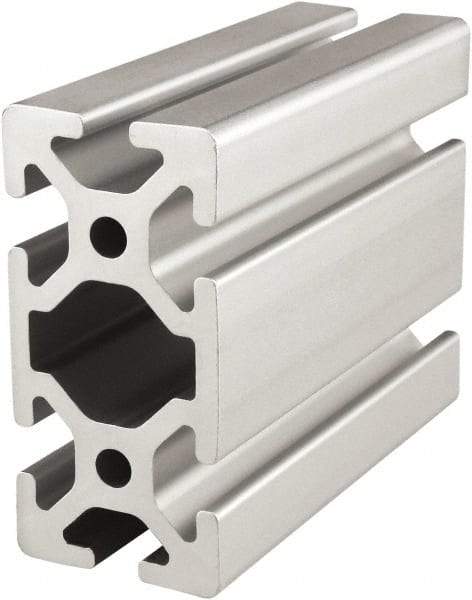 80/20 Inc. - 4 Meters Long x 40 mm Wide x 80 mm Deep, T-Slotted Aluminum Extrusion - Clear Anodized Finish - Caliber Tooling