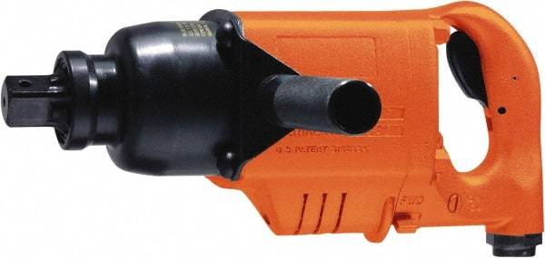 Cleco - 1" Drive, 1,650 RPM, 2,237 Ft/Lb Torque Impact Wrench - D-Handle, 880 IPM, 100 CFM, 620 psi, 1/2" NPT Inlet - Caliber Tooling