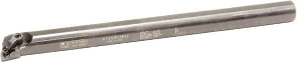 Sumitomo - 1.47" Min Bore Diam, 12" OAL, 1-1/4" Shank Diam, A-MWLN Indexable Boring Bar - WNMG 432 Insert, Pin & Clamp Holding Method - Caliber Tooling