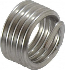 Recoil - M10x1.50 Metric Coarse, 10mm OAL, Free Running Helical Insert - 4-7/8 Free Coils, Tanged, Stainless Steel, Bright Finish, 1D Insert Length - Exact Industrial Supply