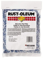 Rust-Oleum - Blue/White Vinyl Floor Chips - 1 Lb Plastic Bag - Caliber Tooling